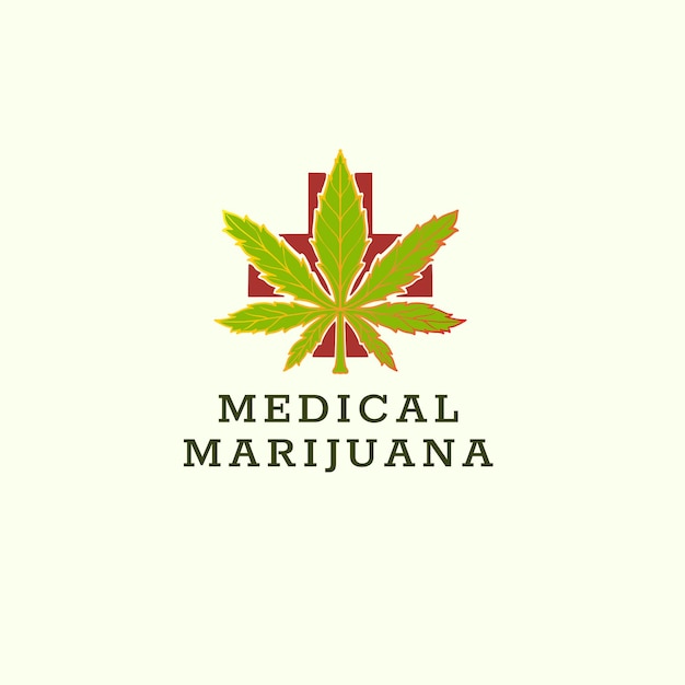 Hand draw logo medical marijuana for your brand