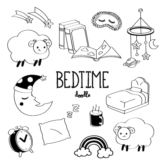 Hand drawing bedtime stuff