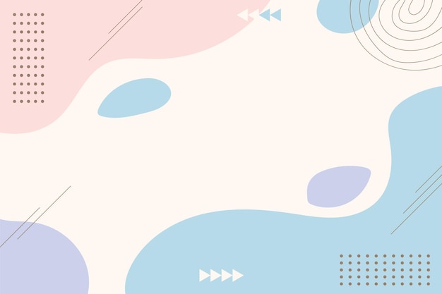 Hand drawn abstract background with flat design