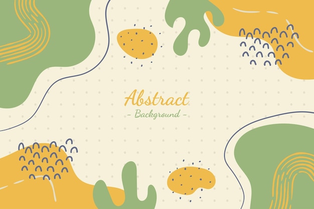 Hand drawn aesthetic abstract doodle background