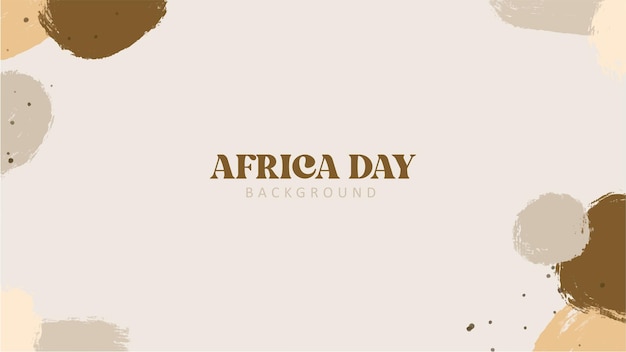 Hand drawn africa day background