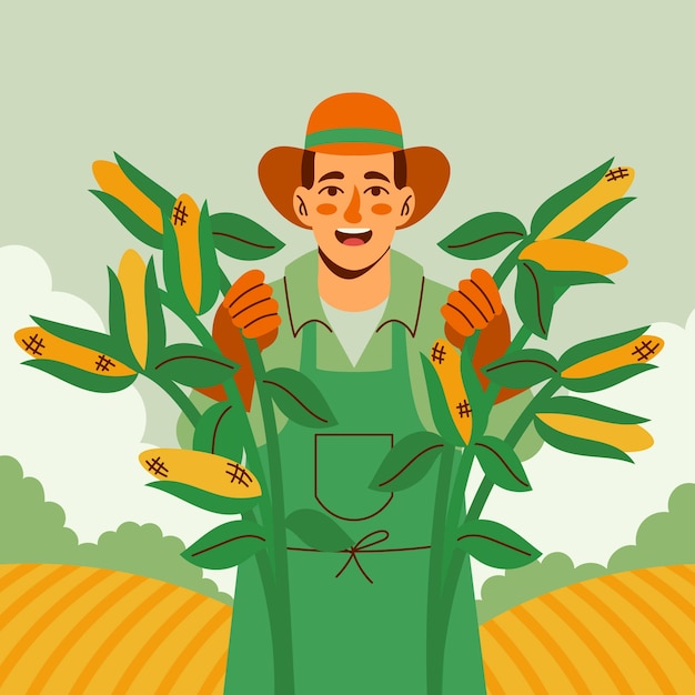 Hand drawn agriculture illustration