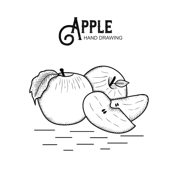 Hand drawn Apple 