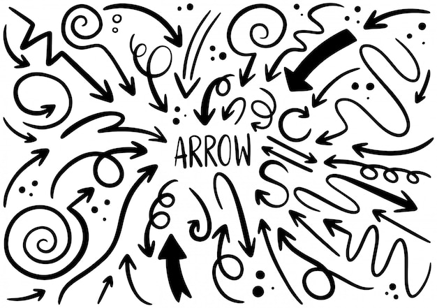 hand drawn arrows