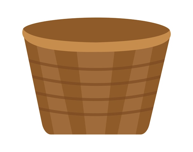 Hand drawn basket Vector illustration