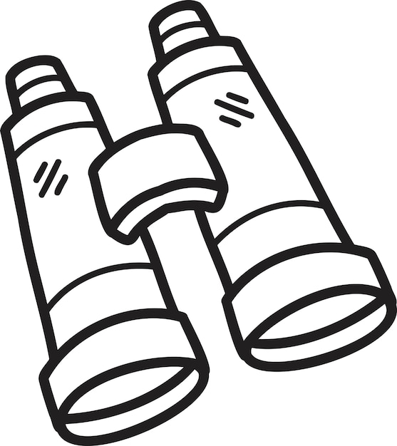 Hand Drawn binoculars illustration