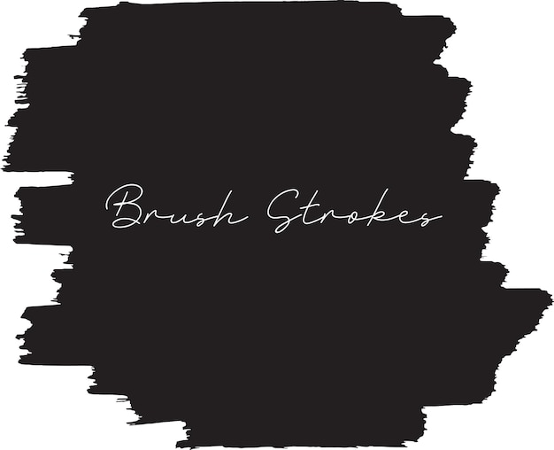 Hand drawn black watercolor brush stroke design vector