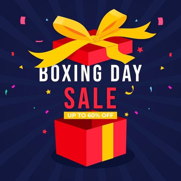 Hand drawn boxing day sale