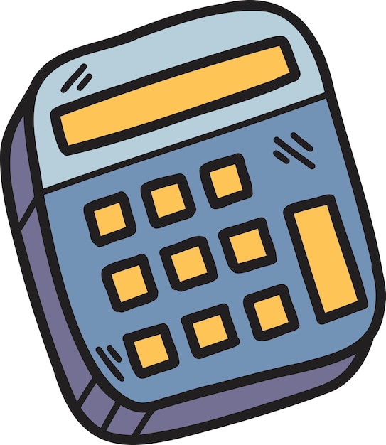 Hand Drawn calculator illustration