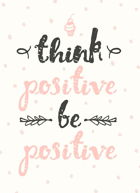 Hand drawn calligraphic quote. Enjoy the little things. Motivation poster on funny white background