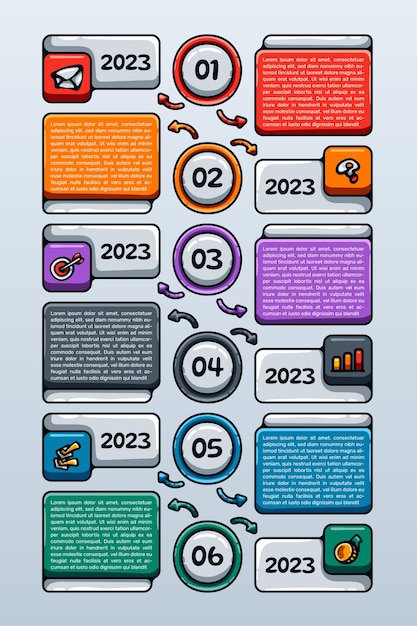 Hand drawn cartoon infographic design