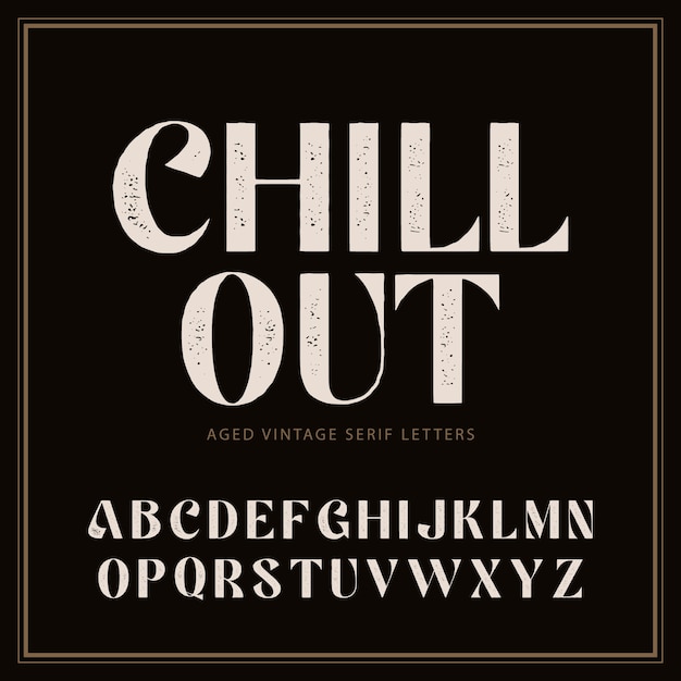 Hand drawn chill out lettering