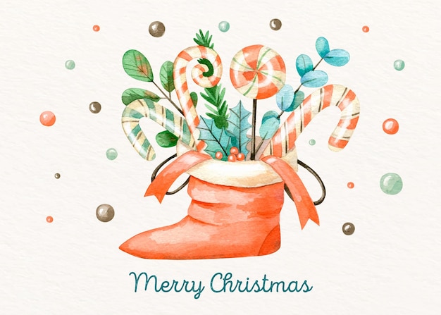 Hand drawn christmas background