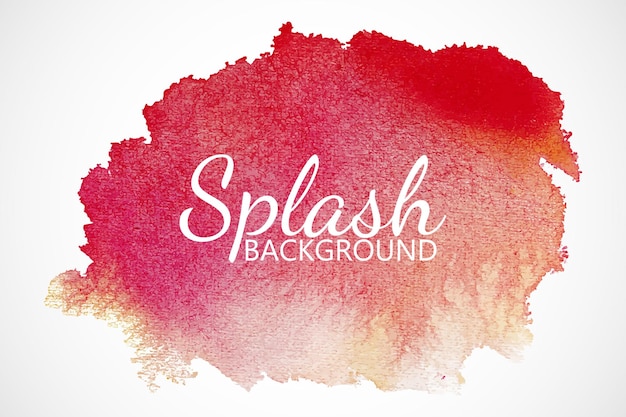 Hand-drawn colorful watercolor splash vector, Isolated watercolor splatter stain, watercolor splash