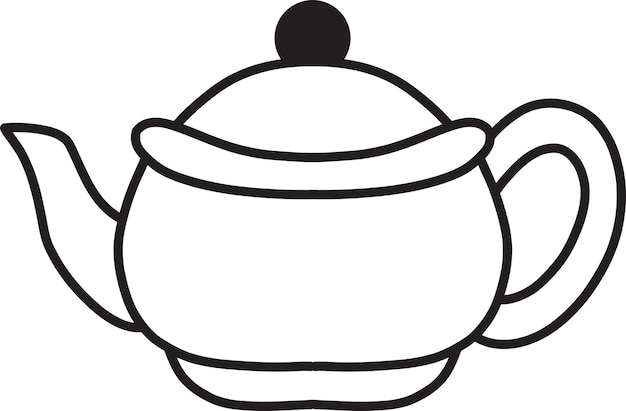 Hand Drawn cute kettle illustration