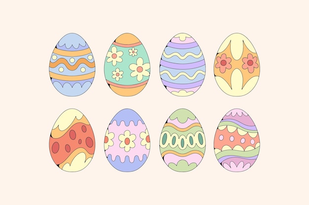 Hand Drawn Easter Egg Illustration Collection