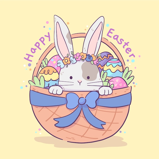 Hand drawn easter illustration