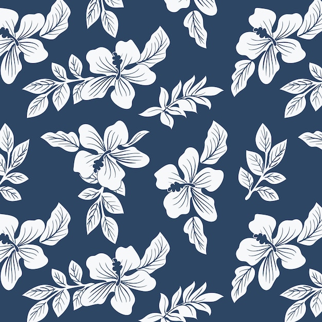 Hand drawn flat pattern summer duotone