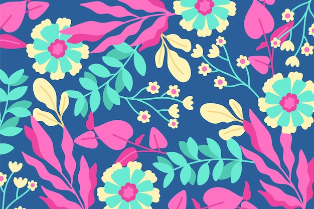 Hand drawn floral background