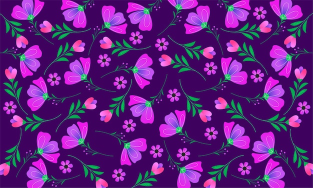 Hand drawn floral pattern Flower background pattern