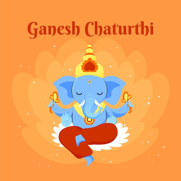 Hand drawn ganesh chaturthi