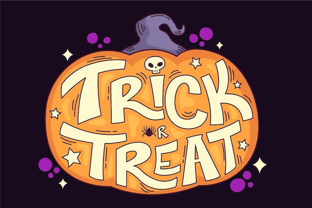 Hand drawn halloween lettering