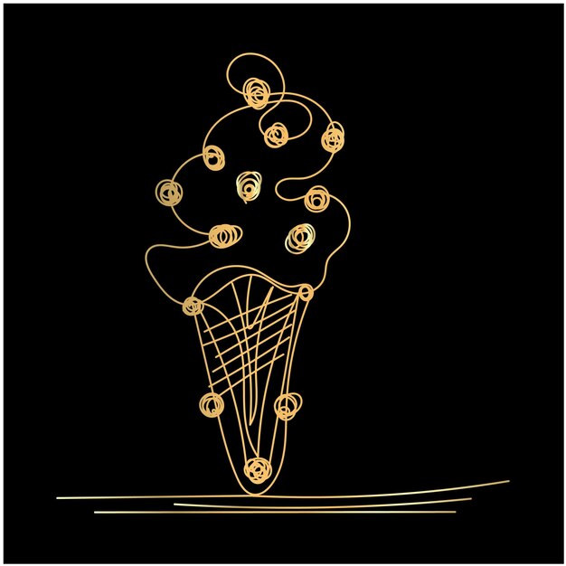 Vector hand drawn ice cream collection