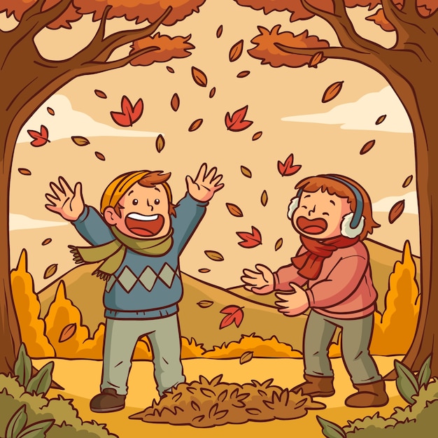 Hand drawn illustration for autumn celebration