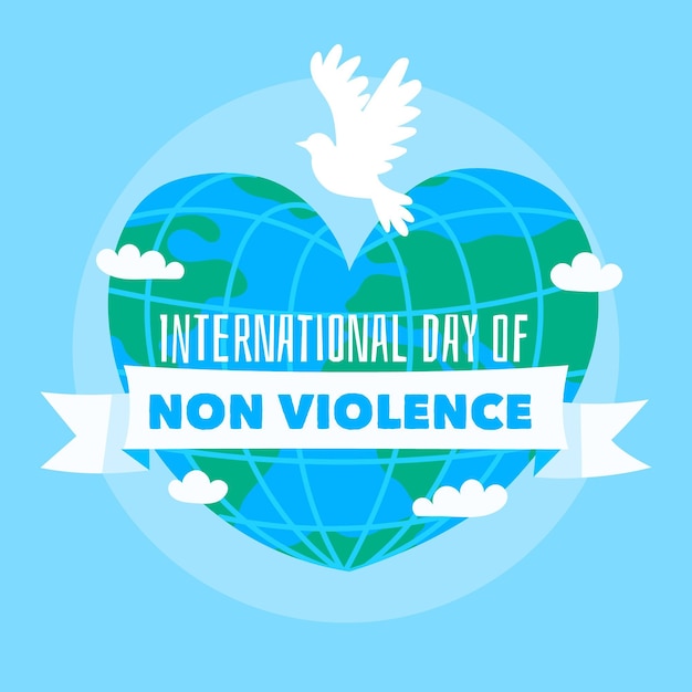 Hand drawn international day of non violence