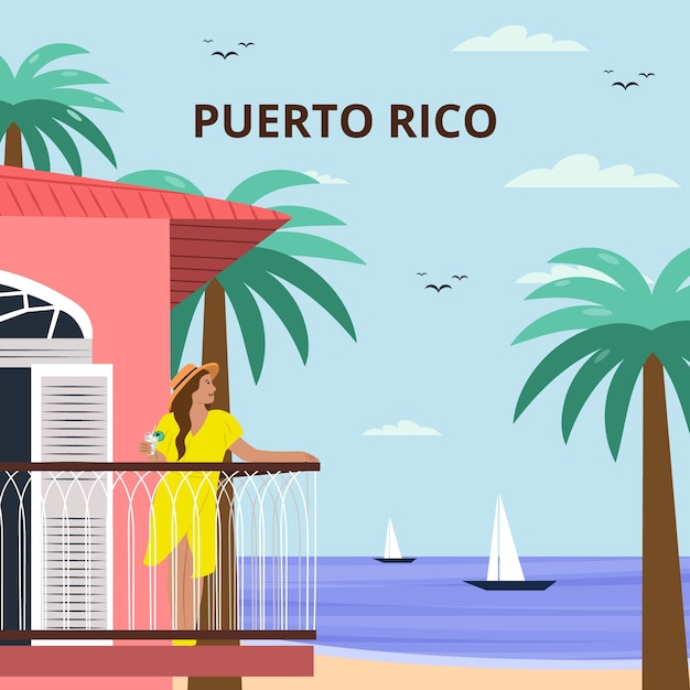 Vector hand drawn latin american illustration