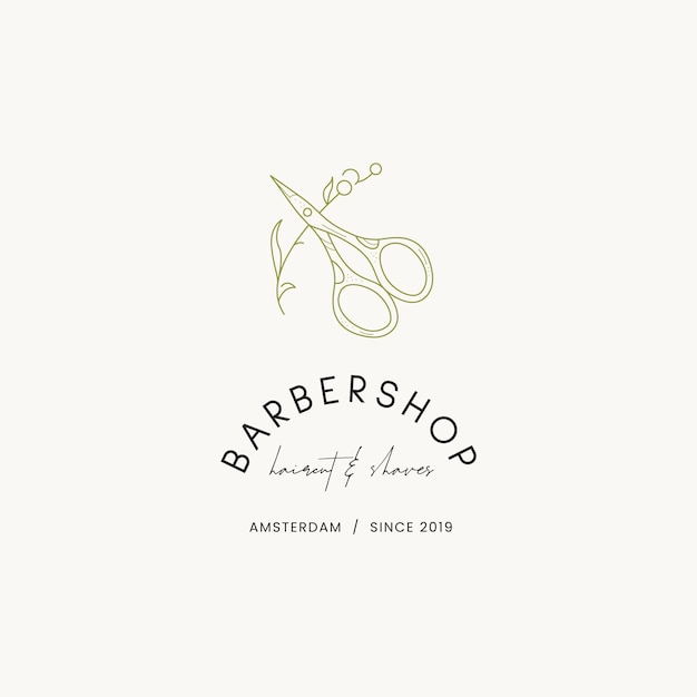 hand drawn line art beauty vector logo design template illustration of elegant signs and badges