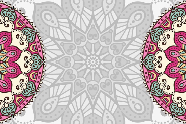 hand drawn mandala background