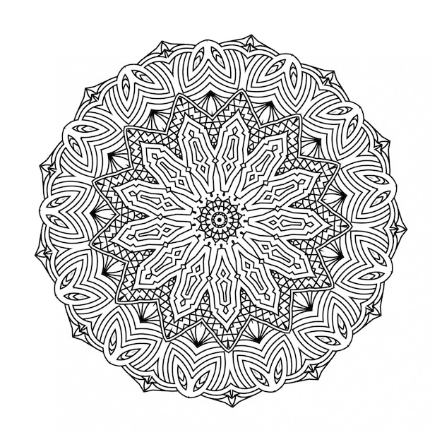 Hand drawn mandala background