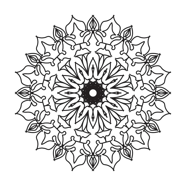 Hand drawn mandala decoration in ethnic oriental doodle ornament