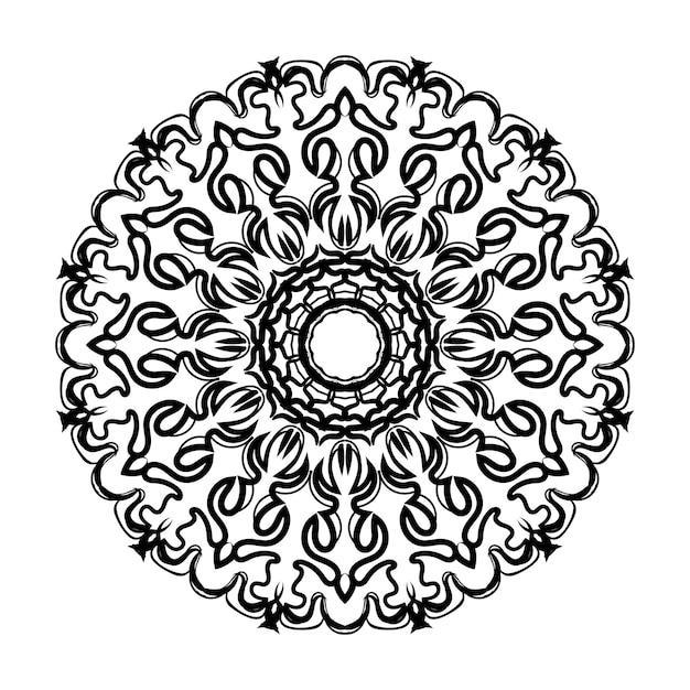 Hand drawn mandala decoration in ethnic oriental doodle ornament