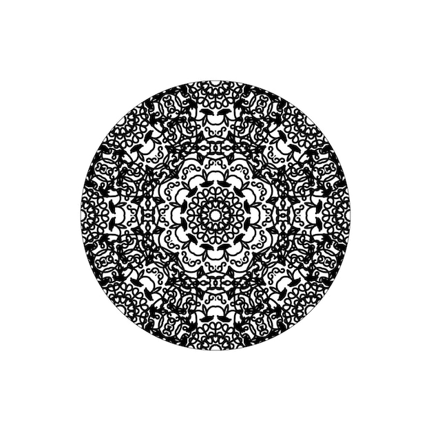 Hand drawn mandala decoration in ethnic oriental doodle ornament