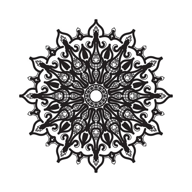 Hand drawn mandala. decoration in ethnic oriental  doodle ornament.