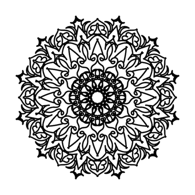 Hand drawn mandala decoration in ethnic oriental doodle ornament