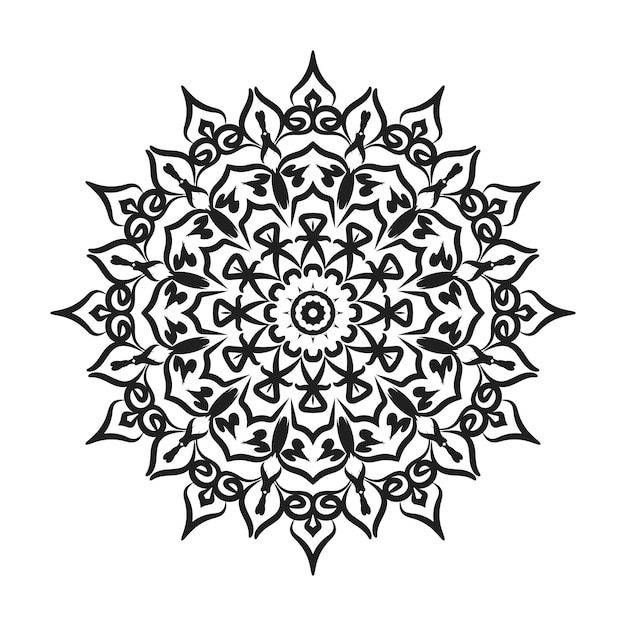 Hand drawn mandala decoration in ethnic oriental doodle ornament