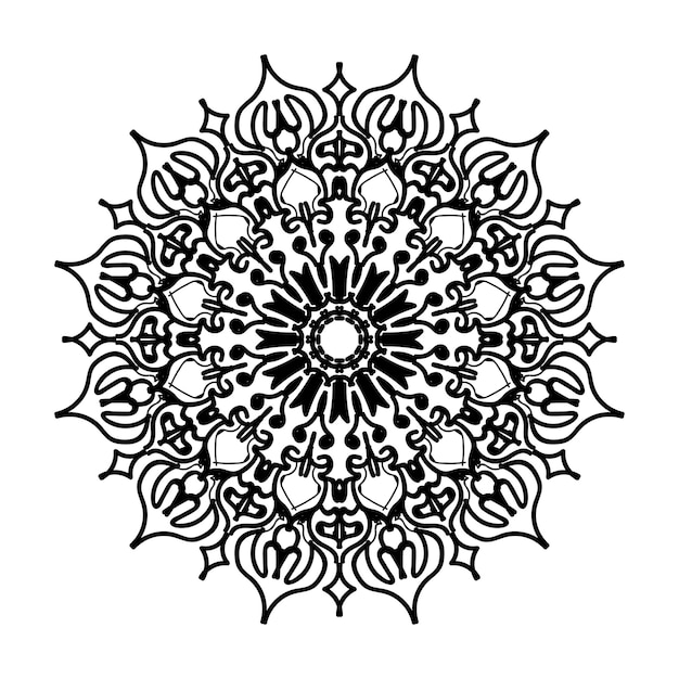 Hand drawn mandala decoration in ethnic oriental doodle ornament