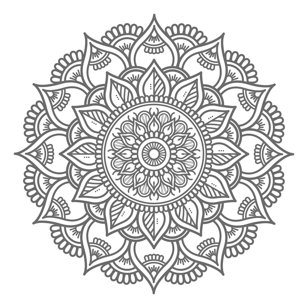 Hand drawn mandala illustration decorative concept