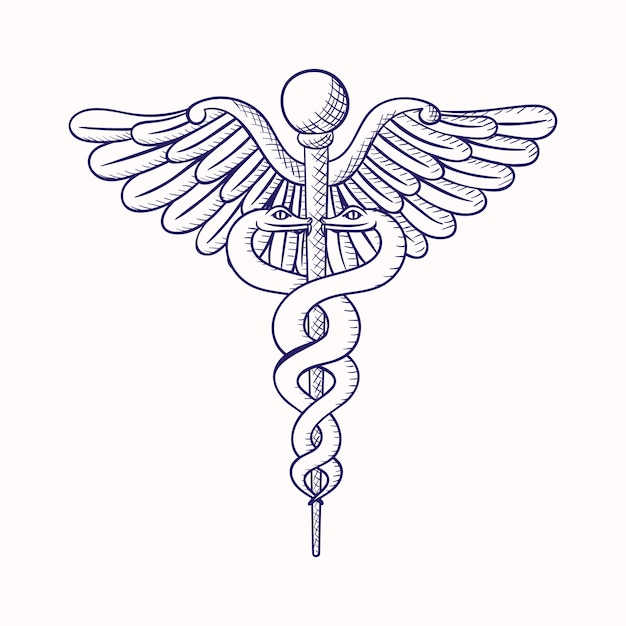 Hand drawn medical symbol