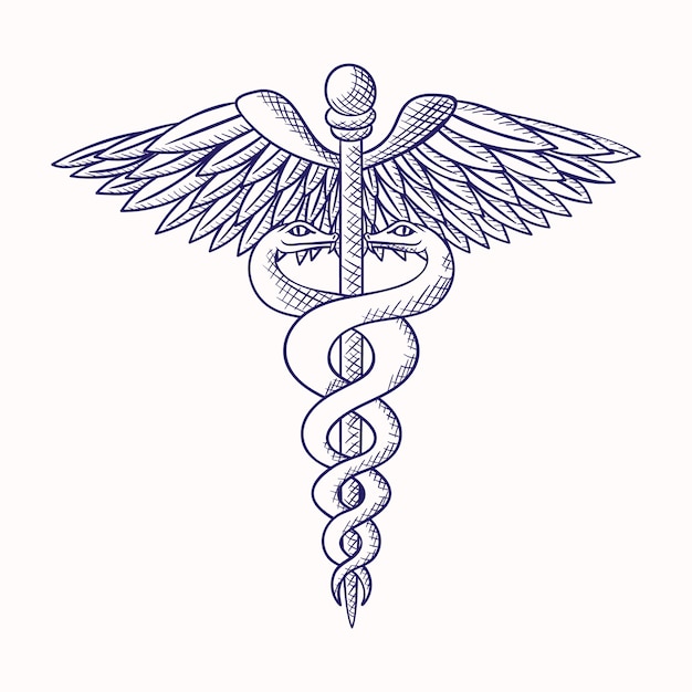 Hand drawn medical symbol