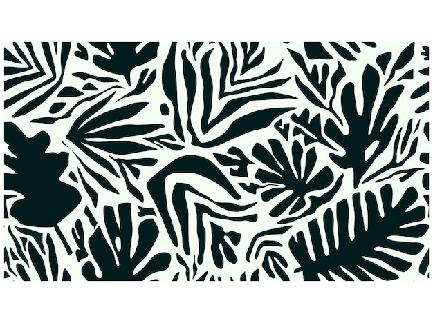 Hand drawn minimal abstract organic shapes seamless pattern.