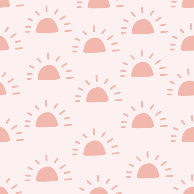 Hand drawn modern doodle seamless pattern. Pastel grunge background. Vector illustration