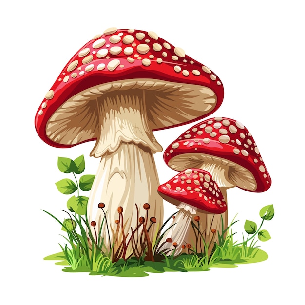 Hand drawn mushroom illustration