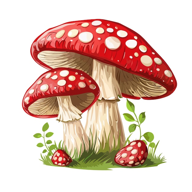 Hand drawn mushroom illustration