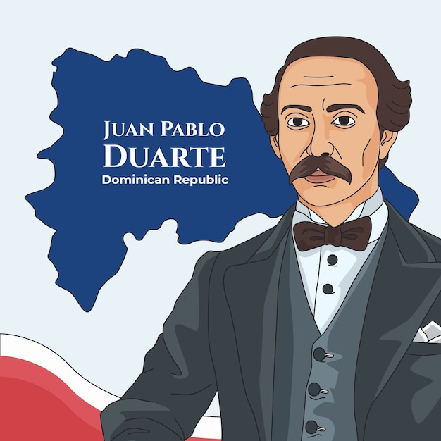 Hand drawn natalicio de benito juarez illustration