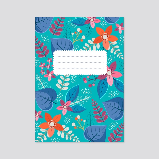 Hand drawn notebook cover design