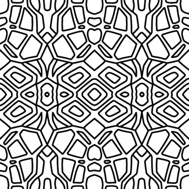 hand drawn ornamen geometric pattern